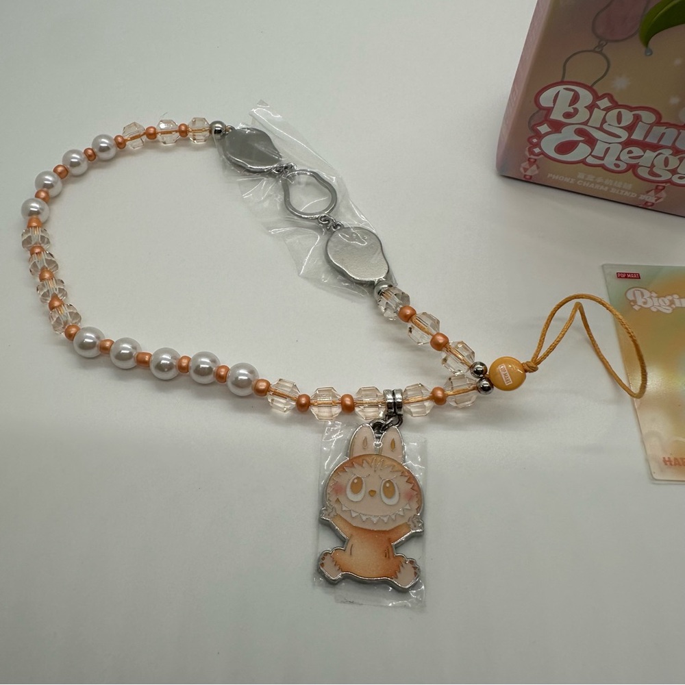 New Pop Mart | Big Into Energy Phone Charm The Monsters Confirmed Happiness - Picture 3 of 7